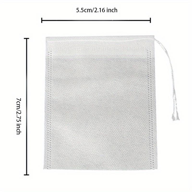 200pcs Disposable Tea Filter Bags Non-Woven Transparent Perfect for Hotels/Commercial Use - Kitchen & Restaurant Supplies
