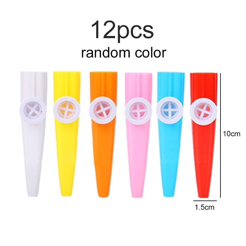 3/6/12pcs Plastic Kazoo Musical Instrument Suitable for Beginners Portable Gathering Entertainment Performance Props TMZ