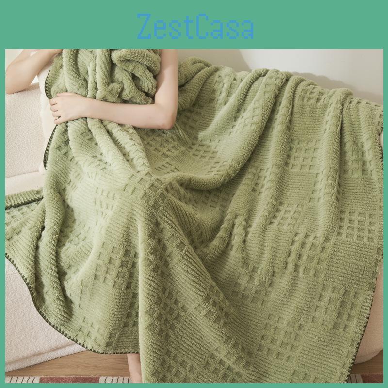 Blanket Plush Beibei Waffle Thickened Multifunctional Nap Blanket Milk Velvet Bed Sheet Sofa Cover Blanket