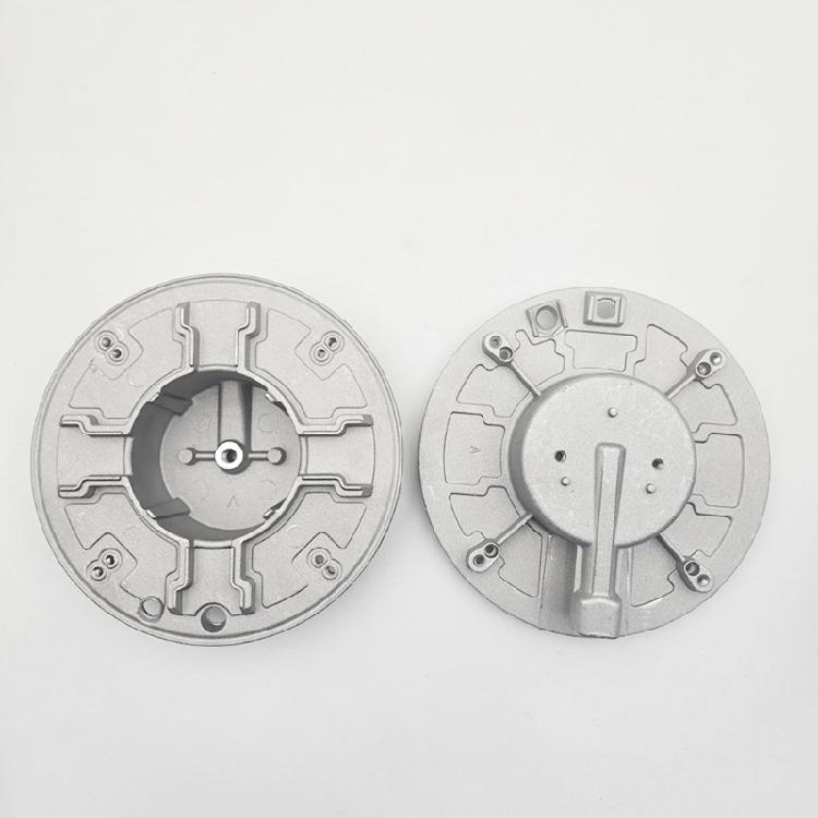 Cooktop Burners Head Set with Divider and Base Efficient Combustion Metal Construction Stable Design for Home Kitchens
