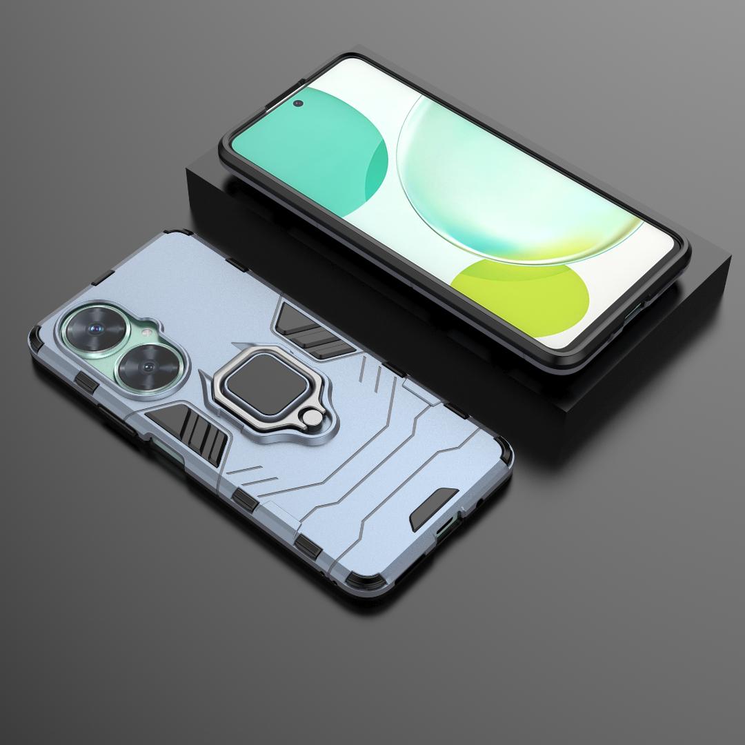 

Для Huawei Nova 11i Nova11 i чехол противоударный жесткий чехол-подставка для телефона с кольцом задняя крышка For Huawei Nova 11i темно-синий