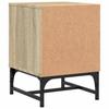 Nightstands with Glass Doors 2 pcs Sonoma Oak 35 x 37 x 50 cm