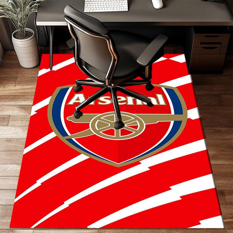 Arsenal Football Club Wappen Aufdruck Büro Teppich Stuhl Kissen Eingangsbereich Teppich, Teppiche für Wohnzimmer, Schlafzimmer Weihnachtsgeschenke