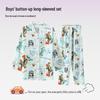 Purple Blossom Boys' Long-Sleeve Pajama & Homewear Set