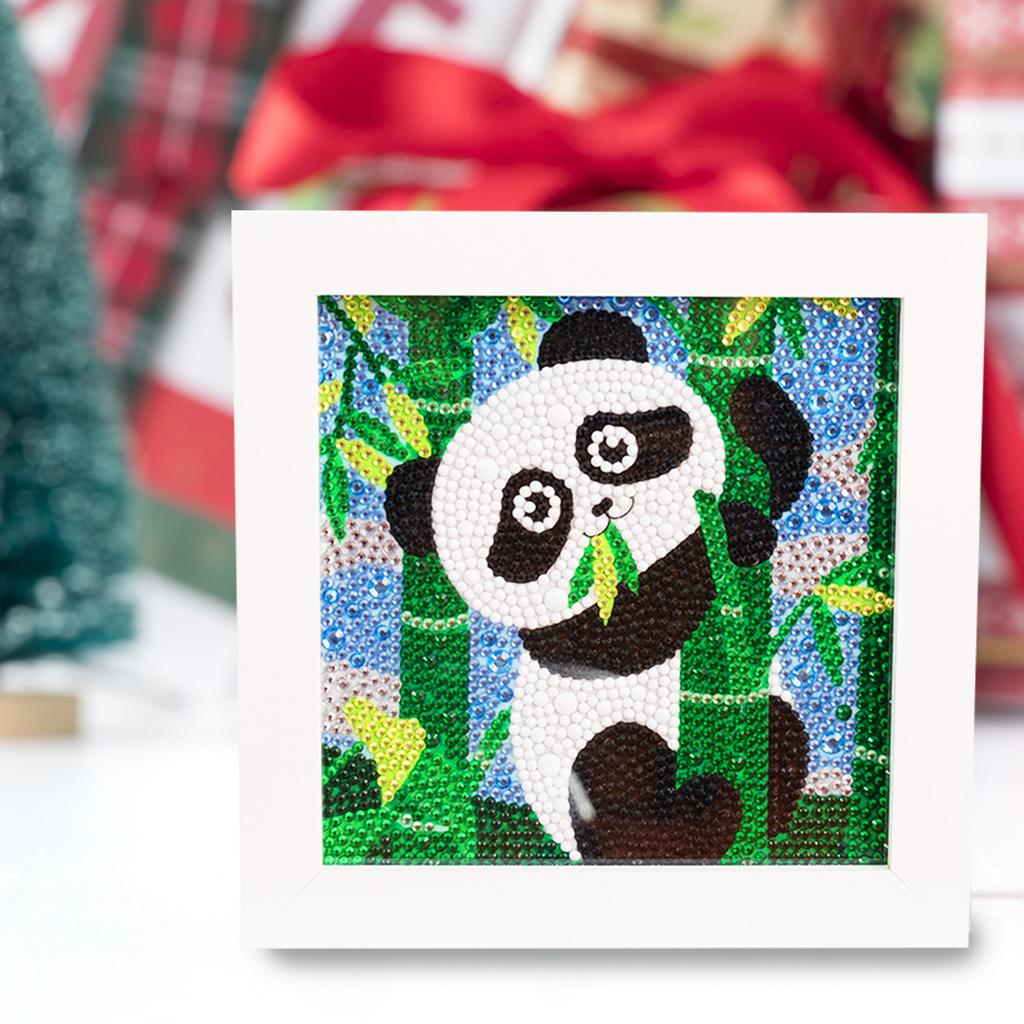 Kids Full Drill 5D Diamond Painting Kit, Cartoon Animal Handmade Diy Diamond Paste Decor Art