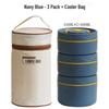 304 Stainless Steel Double-Layer Insulated Lunch Box with Lid for Office Workers & Students