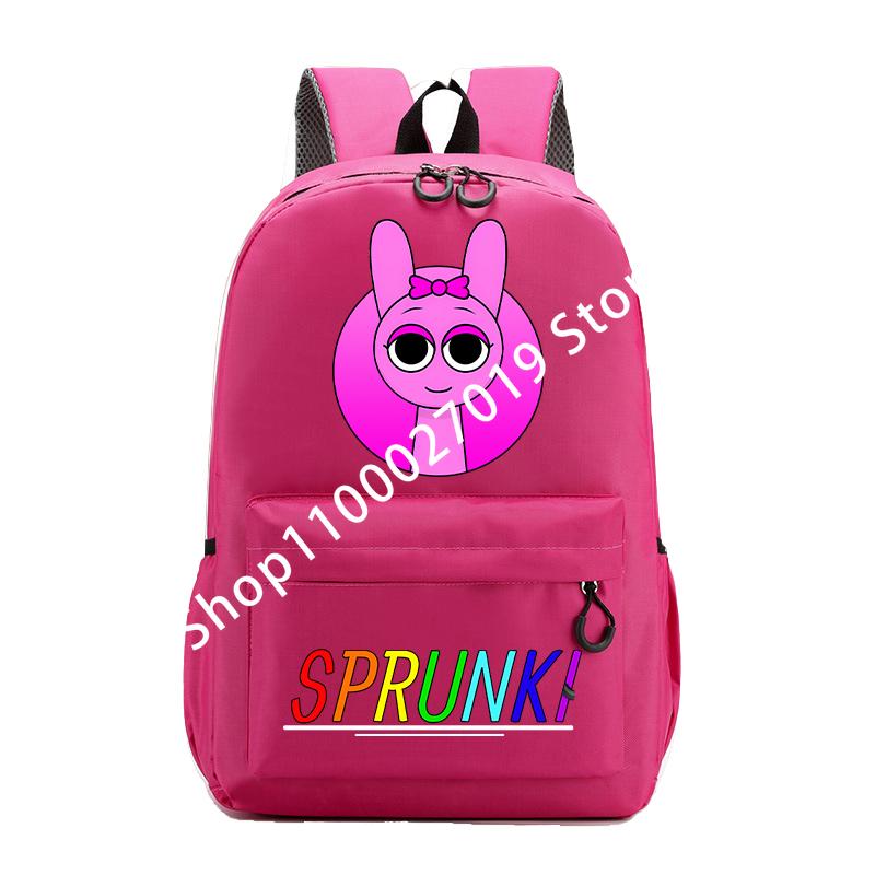 Sprunkis Rugzak Jongens Meisjes Kind Cartoon Anime Rugzak Ademend Schattige Student Schooltas Slijtvaste Canvas Tas Kinderen Cadeaus