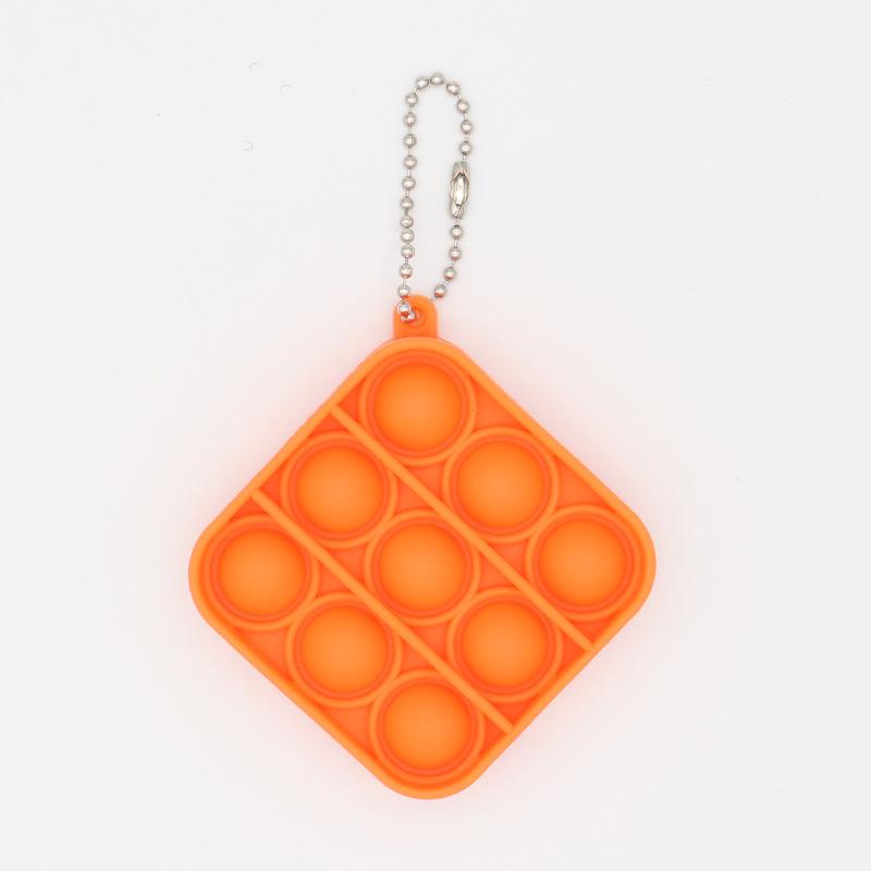 Colorful Silicone Keychain Bubble Toy - Mouse Killer Pendant and Educational Decompression Tool