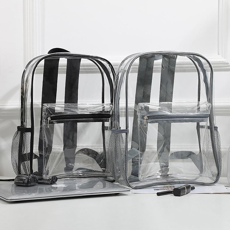 Rucsac Transparent Mic Simplu Geantă cu Fermoar Vară Potrivit cu Orice Genți de Mână Transparente din PVC Genți Portofele Geantă pentru Telefon