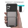 For Samsung Galaxy A35 5G Case Card Holder PC+TPU Hybrid Protective Cover