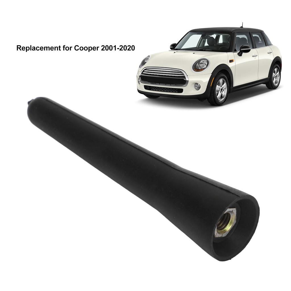 2.5in Rubber Roof Mount Short Antenna Short AM FM Radio Antenna Mast Replacement for Cooper