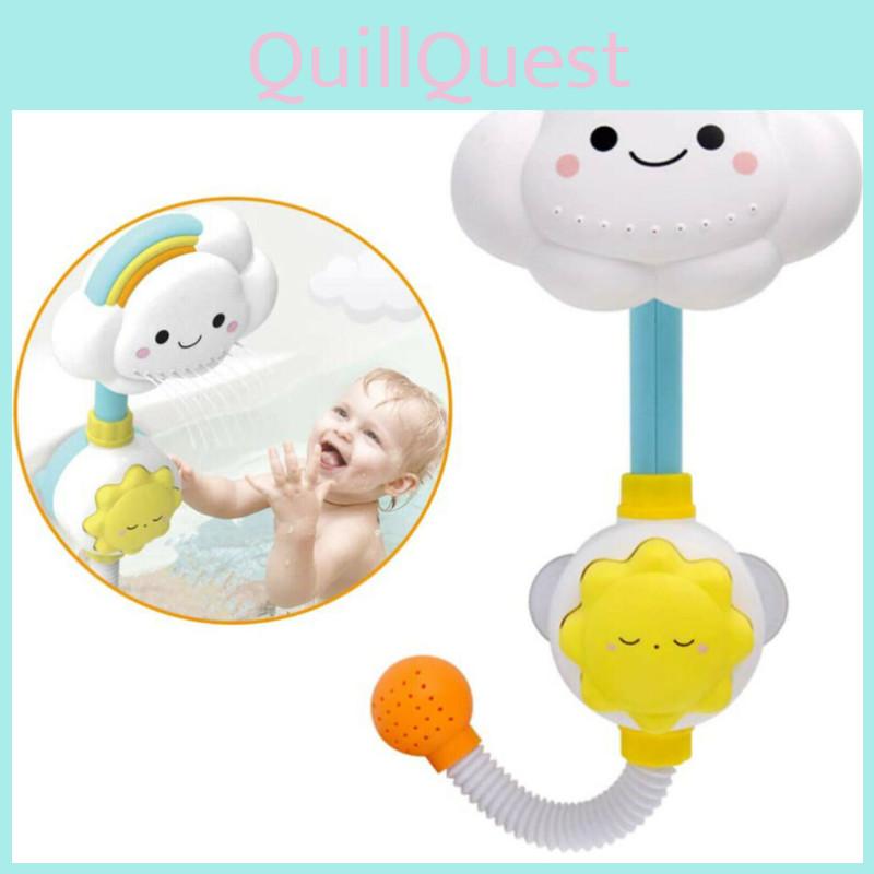 Colorful Baby Bath Toys Rainbow Cloud Shower With Fun Interactive Features For Kids