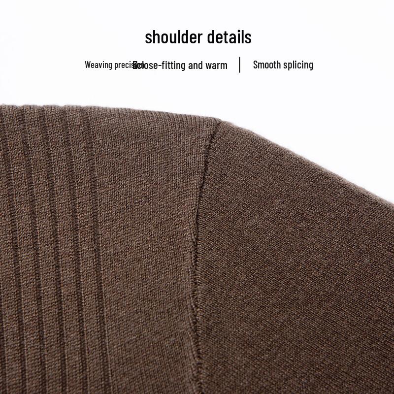 Hodo Men's Silk Wool Blend Jacquard Round Neck Sweater