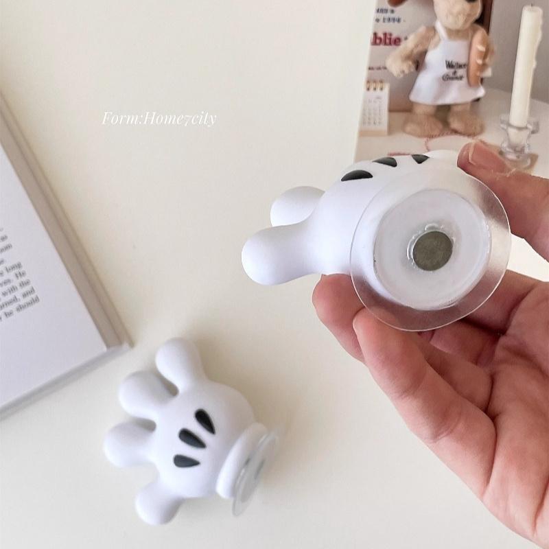 Zahnbürstenhalter Mickey Palme niedlich Badezimmer Handtuch Saugnapf Multifunktionshaken spurloser Haken Datenkabelaufroller