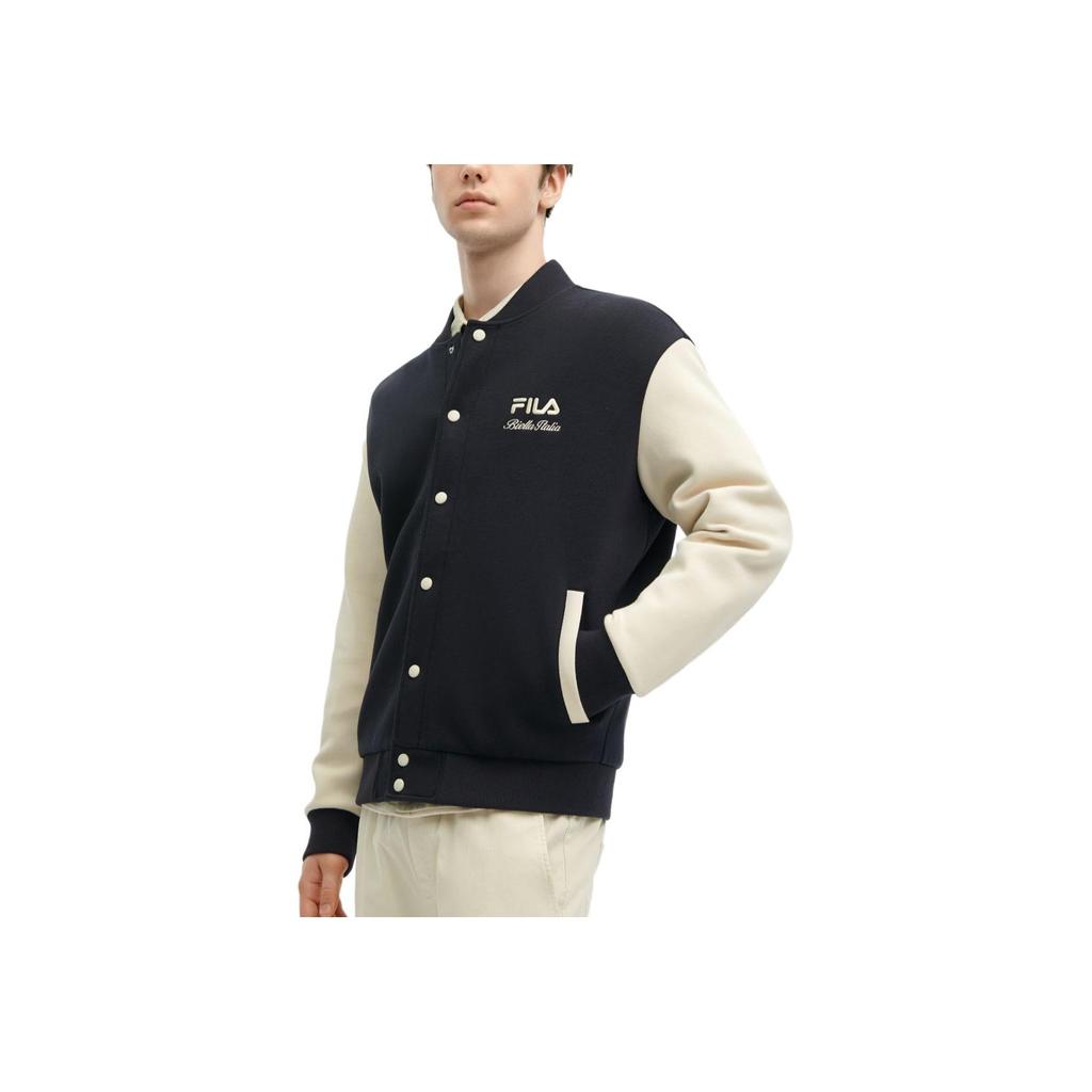 New FILA Baseball Jacket Coat Men's Legend Blue F11M419501F-NV