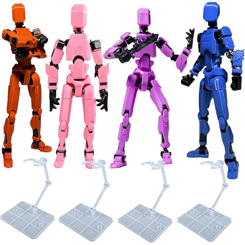 

UTST drawing doll display stand action figure figure stand (Blue-purple-orange-pink)