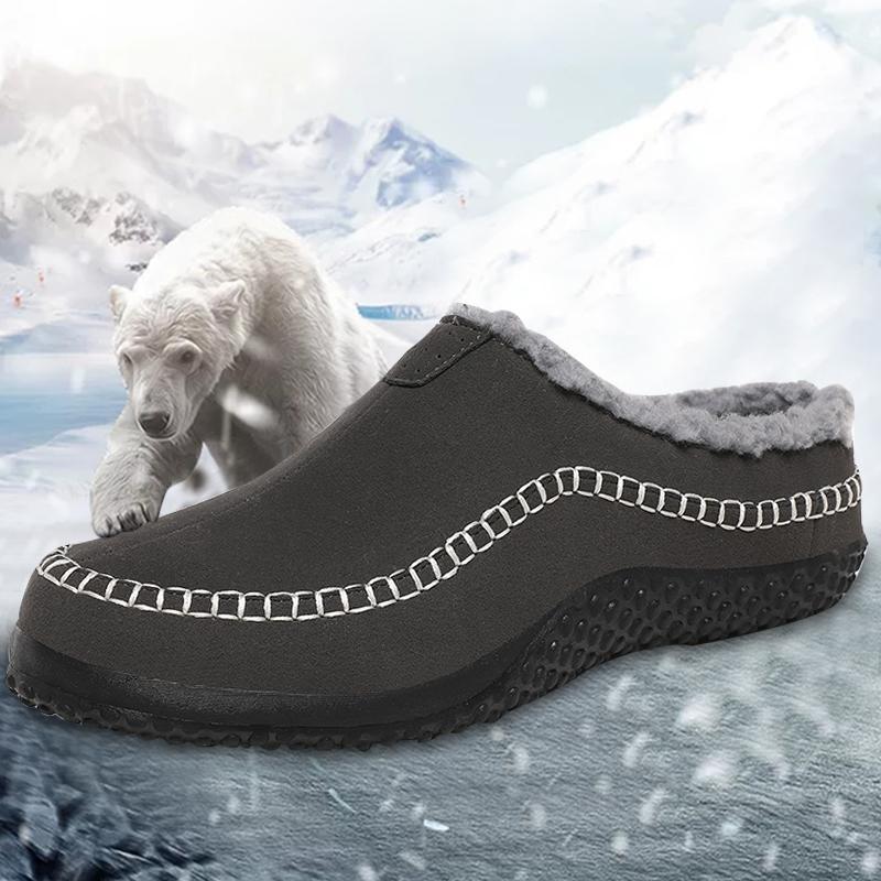 Men Cotton Slippers Winter Sneakers Comfortable Cold-Proof Casual Shoes Men Plush Warm Outdoor Walking Mans Footwear Big Size 48