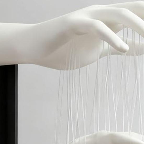 Suspended Hand Dude Figurine 3D Printed Floating Man Statue Sculpture Artistic Modern Home Office Shelf Desk Decoration Ornament