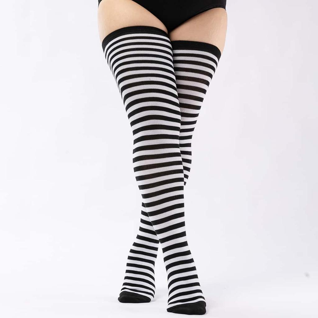 Plus Size Girls Comfortable Over The Knee Boot Long Socks Thigh High Stockings for Oversize Women Leg Warmers Large 3XXXL