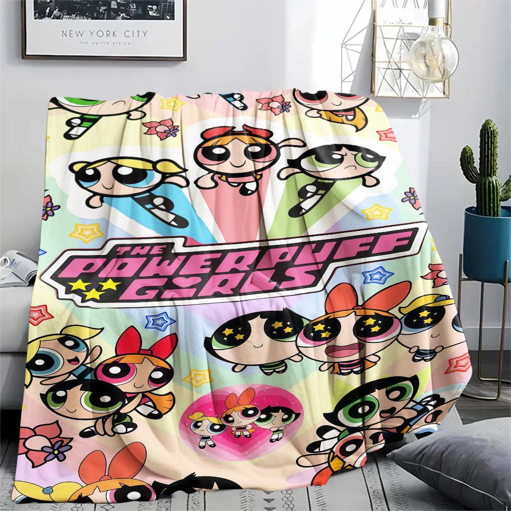 

Powerpuff Girls Cute pattern Flannel Blanket, High quality Comfortable for All Seasons, Home Decor, Warmth and Comfort, Perfect for Gifts. 80cm x 120cm