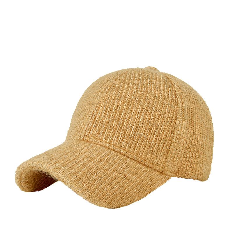 

Зимняя теплая вязаная шапка Snapback с флисовой подкладкой, женская уличная шерстяная спортивная кепка, бейсбольная кепка больших размеров для мужчин, 55-59 см, 60-65 см