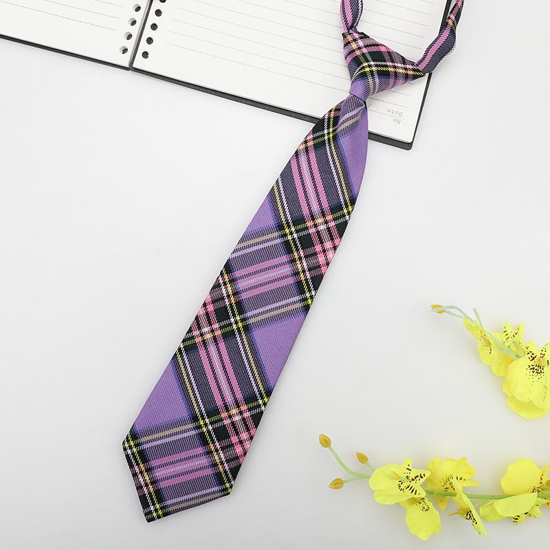 Japanese Plaid Black Bow Tie Collar Rope Women'S Necktie College Wind Streamer Jk Bow Shirt Ins Sailor Suit