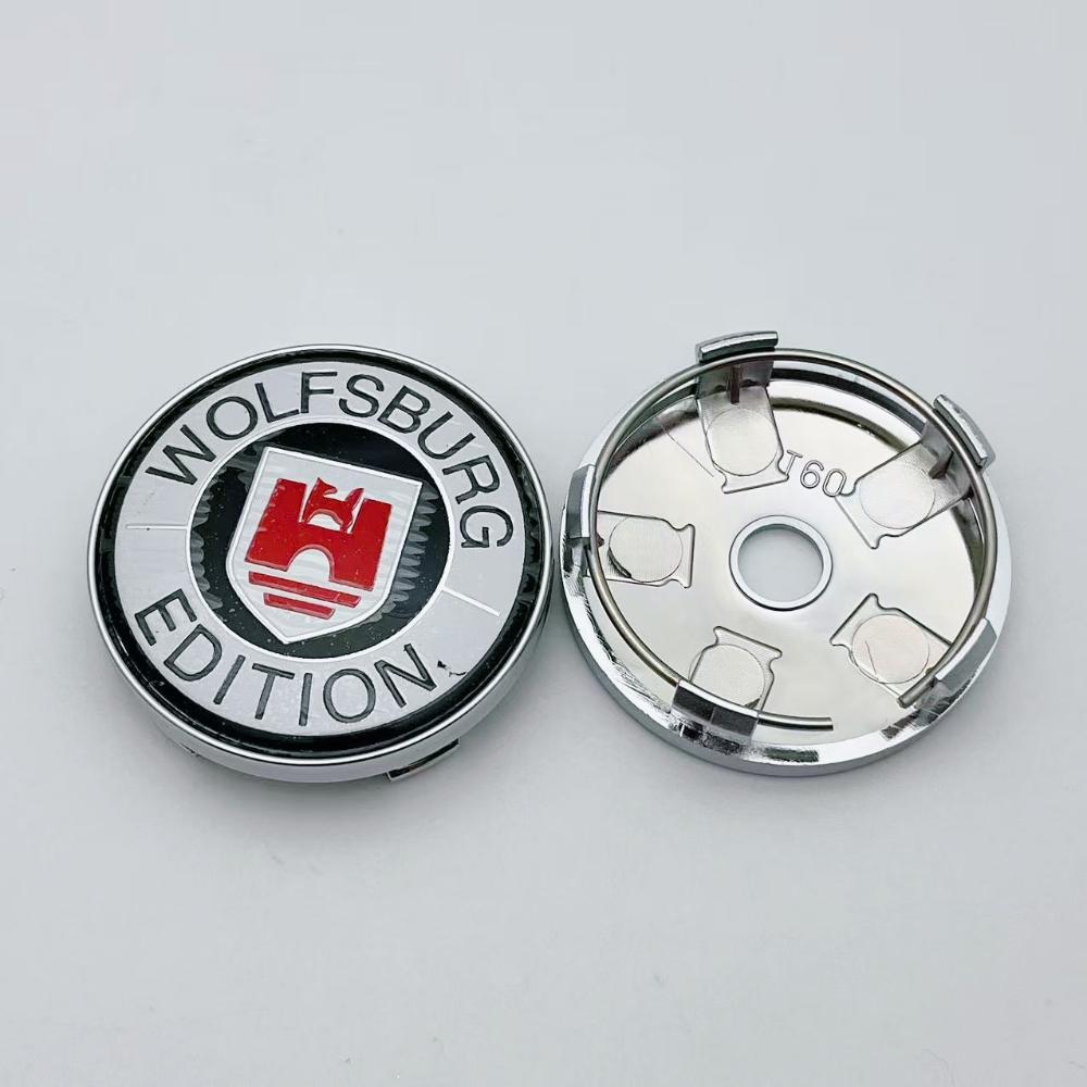 4Pcs 60mm ( 56mm I.D ) Black/Silver Car Wheel Center Caps With Logo Emblem Badge Wheel Hubcaps Auto Rim Cover Car Accessories