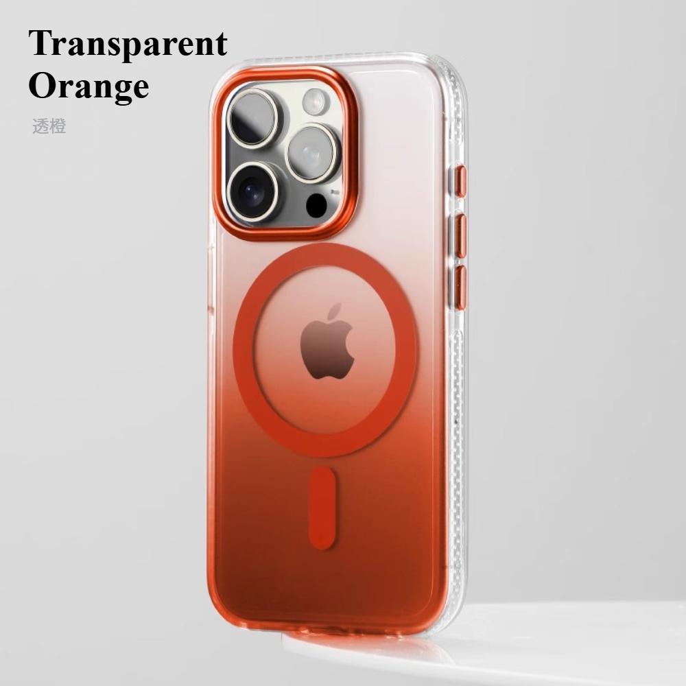 Premium Matte Clear For 17Air Magsafe Wireless Charge Case For iPhone 17 Pro Max Luxury Gradient Shockproof Magnetic Cover