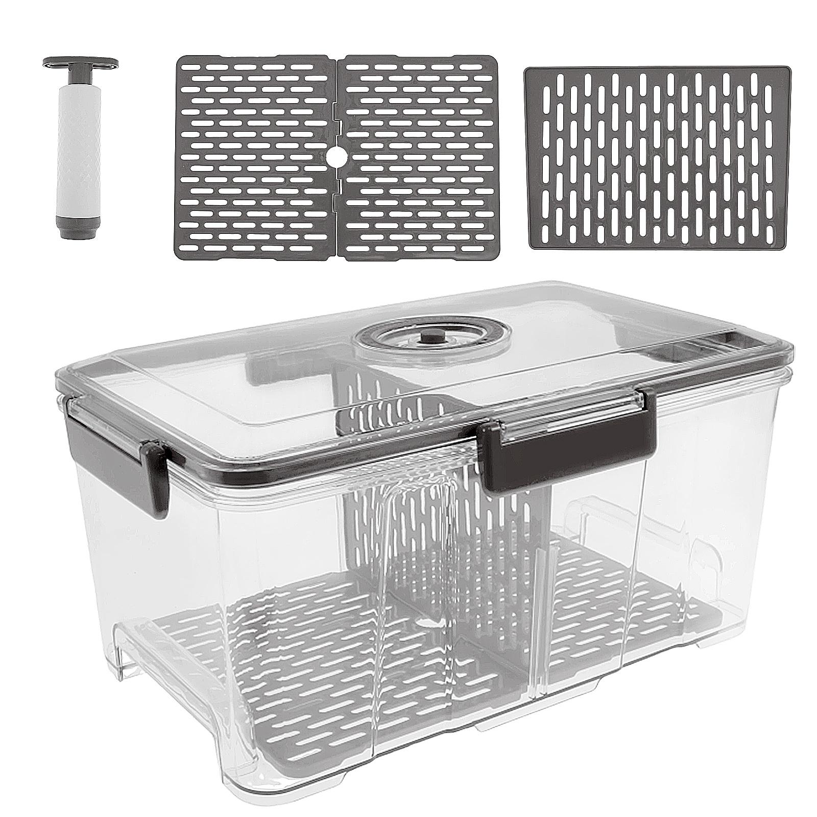 

Герметичный контейнер для столешницы на кухне Прозрачный контейнер для хранения хлеба 8 кварт Очень большой с крышкой-фиксатором для домашнего тоста/бублика