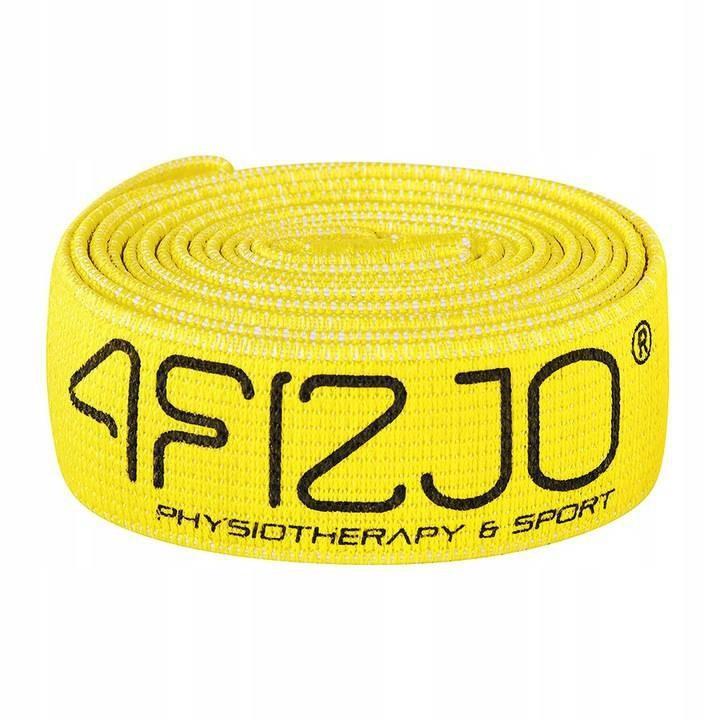 4FIZJO Flex Band fabric rubber long - yellow (resistance 27-35 kg)
