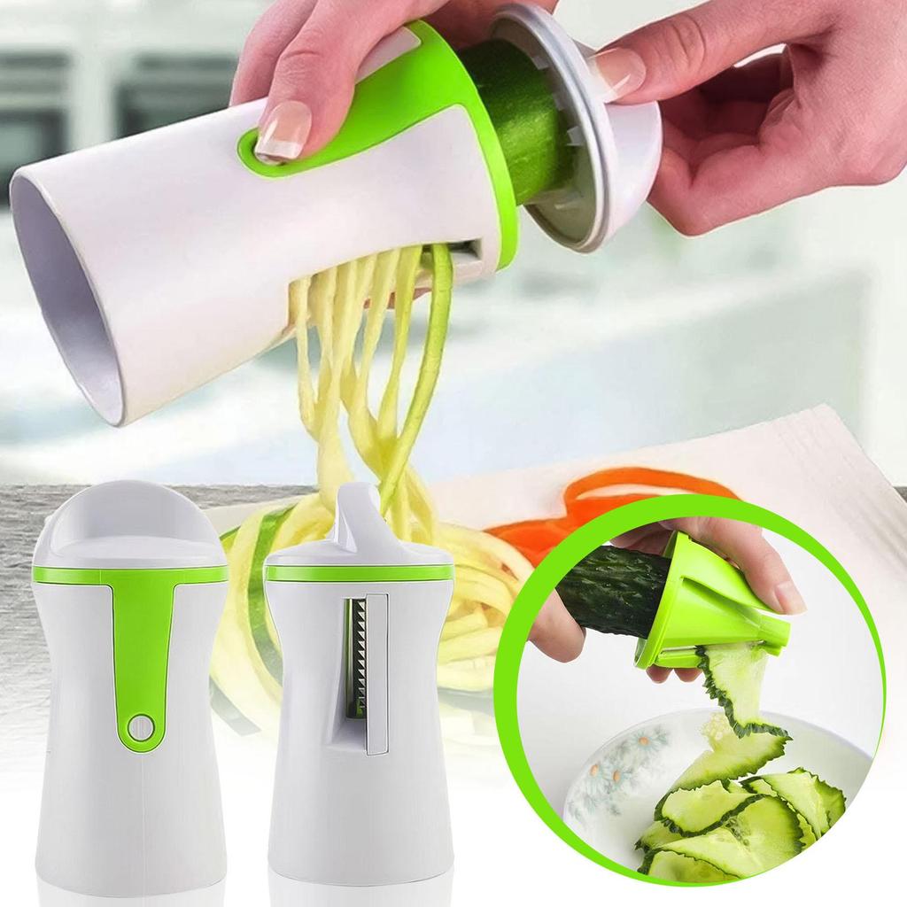 Portable Vegetable Spiralizer Slicer Handheld Peeler Stainless Steel Spiral Slicer for Potatoes Kitchen Cutter Tools Accessories