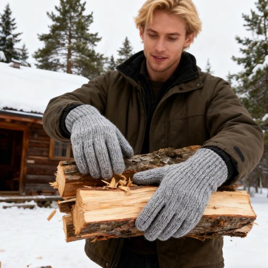 USB Heated Gloves 5V Electric Hand Warmers with 3 Temperature Control Settings Anti-slip Palm Winter Touchscreen Gloves for Men Women Typing