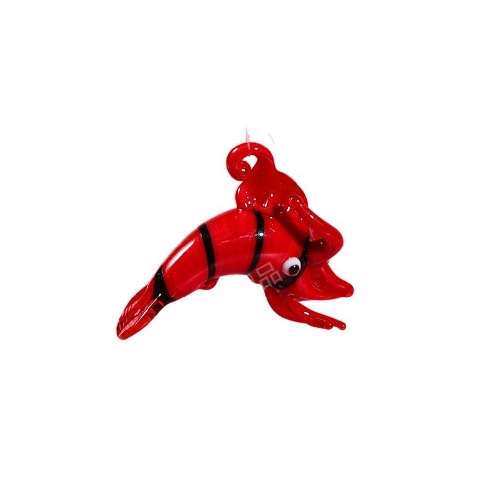 Ocean Aquarium Decor Glass Mini Figurine Pendant New Floating Marine Animal  Fish Tank