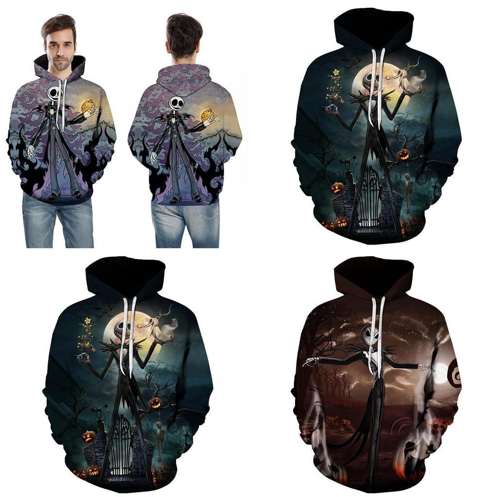 Nightmare Before Christmas Hoodie Pullover Sweatshirt Featuring Jack And Sally Design