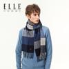 ELLE Men's 100% Wool Plaid Scarf