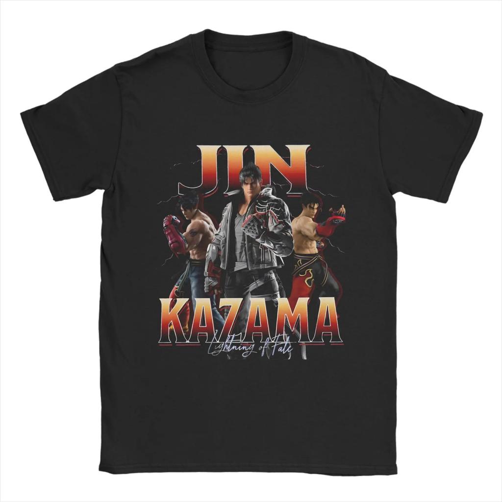 Streetwear tričko Léto Tekken Hra Volnočasová trička Bavlněné tričko pro muže Y2K Zábavný potisk Krátký rukáv