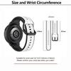 KALEBOL 20mm Silicone Watch Strap for Samsung Galaxy Watch6 Classic 47mm/43mm/Huawei Watch GT 3 Pro 43mm Dual Color Wrist Band