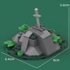 MOC Medieval Furniture Building Blocks Cannon Sheepskin Leather Rack Spinning Wheel Map Desk Loom Bricks Toys Kids Gift