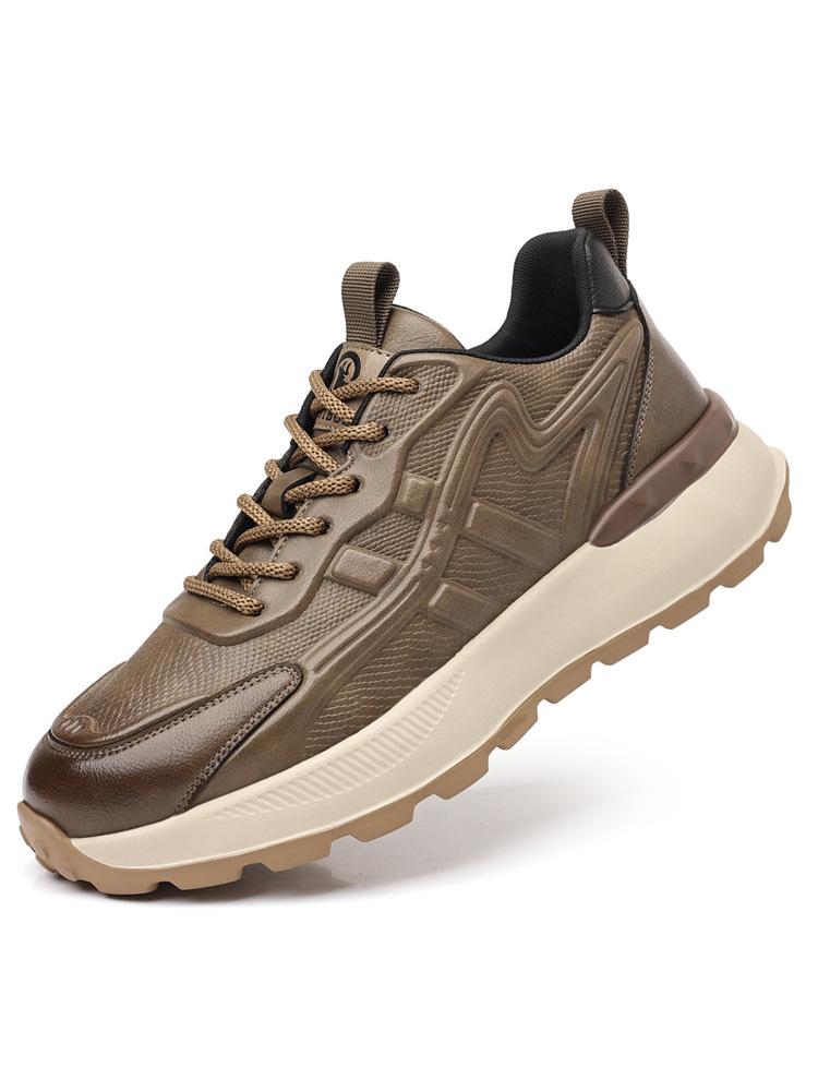 

Мужская обувь модный бренд кожаные папины кроссовки мужские на платформе спортивные ретро мужские одинарные туфли 43