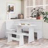 VidaXL Corner Bench, Seat with Backrest, Corner Dining Furniture for Living Room, Interior House, Pine Wood 327247