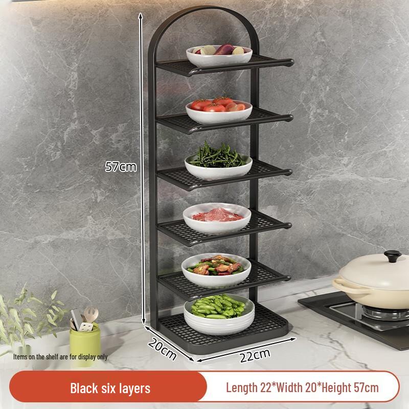 Yude Nordic 6-Tier Countertop Meal Prep Rack 2-Pack
