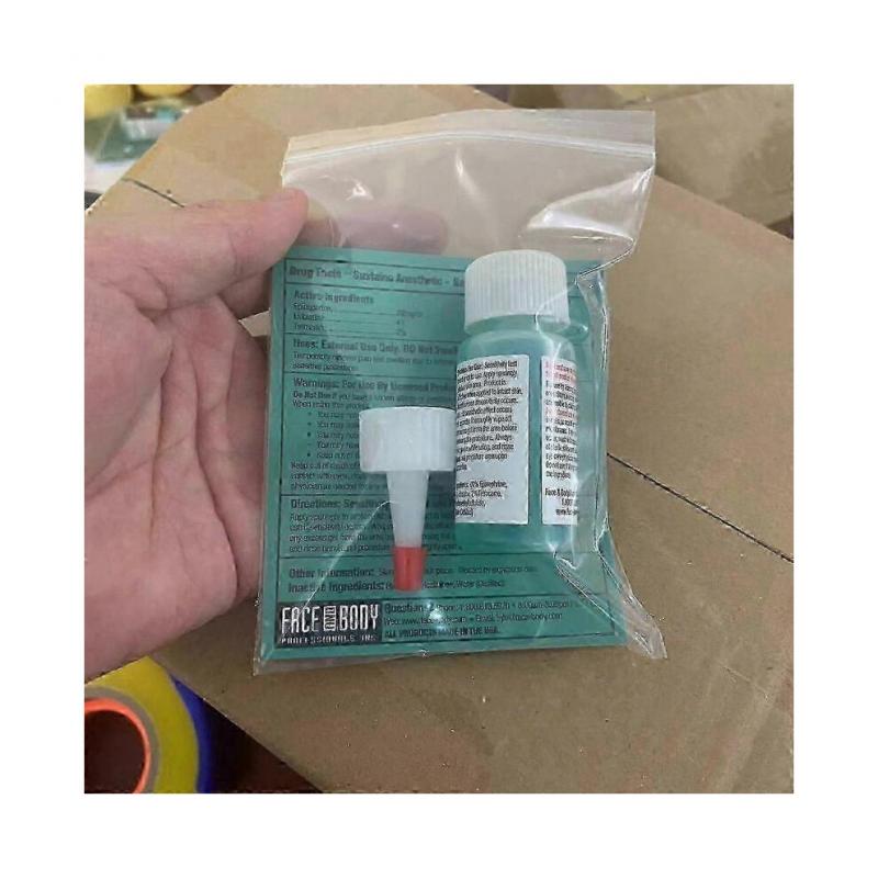 1 Piece 1.2oz Professional Face Amp Body Tattoo Support Blue Gel Semi-permanent Eyebrow Eyeline Blue Assist Care Gel