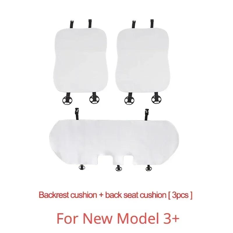 Seat Cover Cushion for Tesla New Model 3+ Highland 2024 Flannel Anti-dirty Seat Pad Mats Flocking Mat Car Seat Cover Accessories
