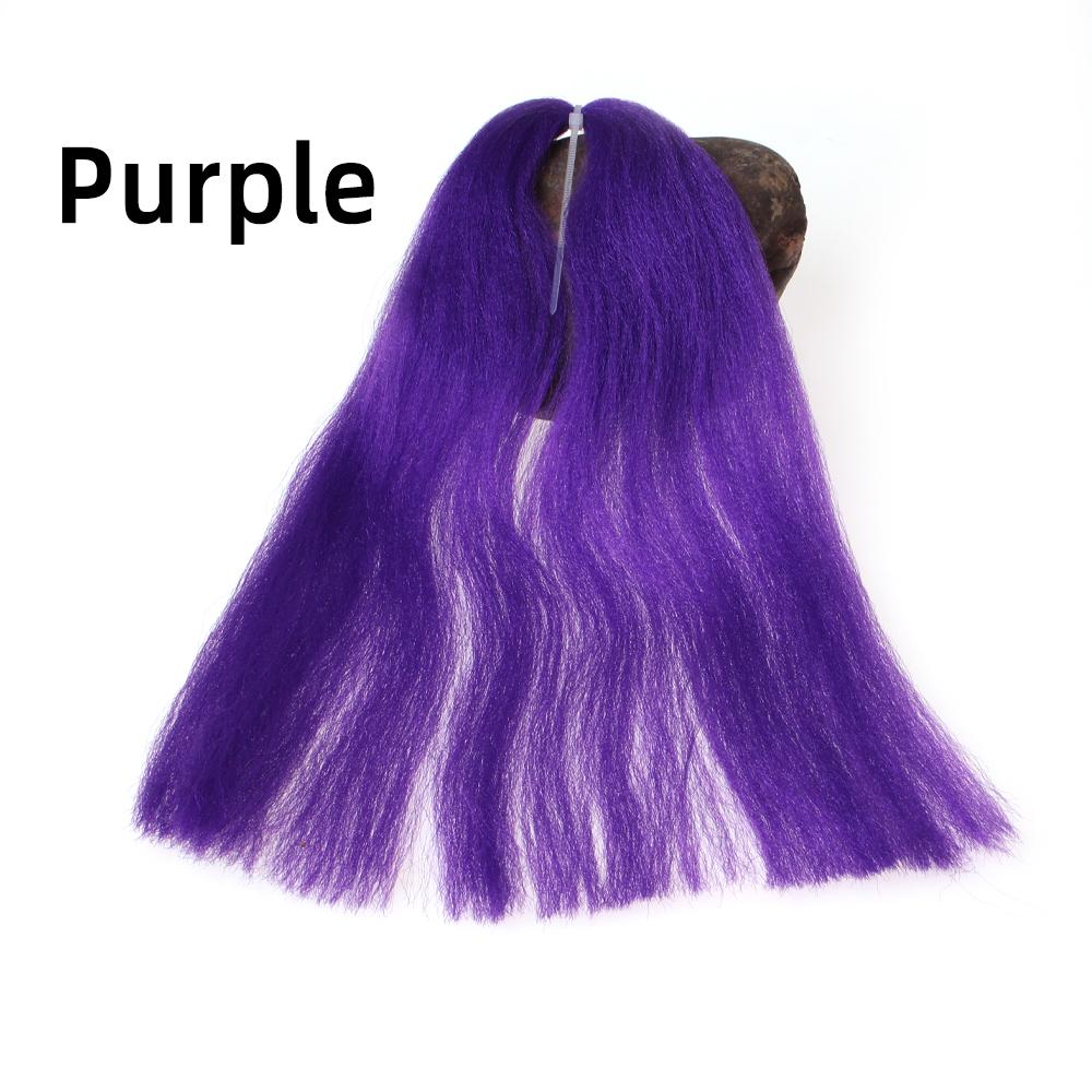 

1 упаковка мушек для вязания мушек, мягкий EP шелковистый материал с длинными волосами для приманки для мелкой рыбы, стримера 1Pack фиолетовый