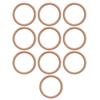 10pcs Smooth Wood Ring Pendant Polished Smoothly Wood Ring Decoration  Garland Accessories