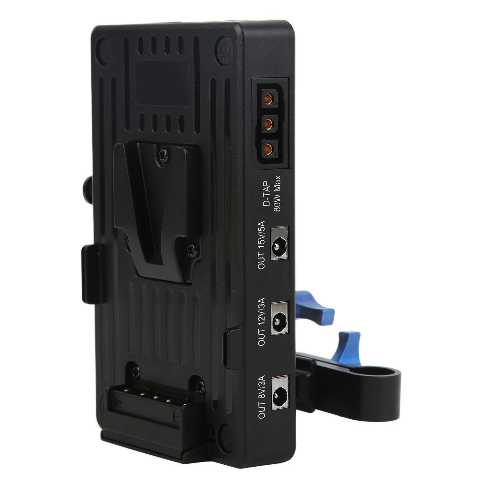 

Камера V-образное крепление для аккумуляторной батареи Блок питания постоянного тока 8 В 12 В 15 В USB Быстрая зарядка с 15-миллиметровым стержнем Тип зажима