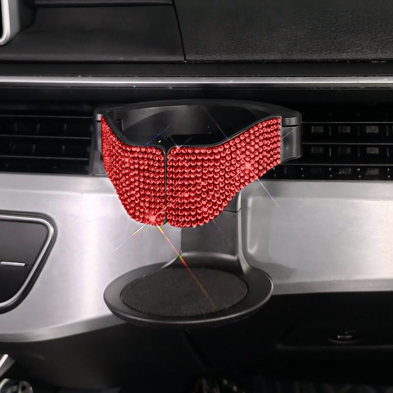 In-car Air Vent With Diamond Cup Holder Bling Rhinestone Drink Holder Auto Vent Clamp Clip for Car Water Bottle Ashtray Bracket