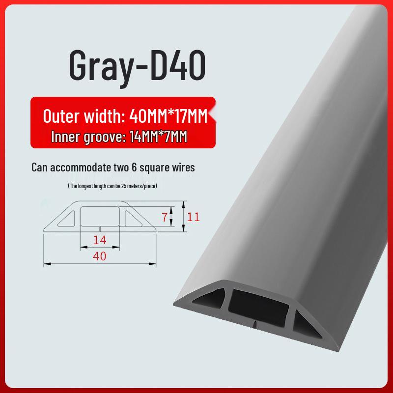 PVC Soft Wire Duct - Self-Adhesive, Durable, Invisible Cable Management Channel