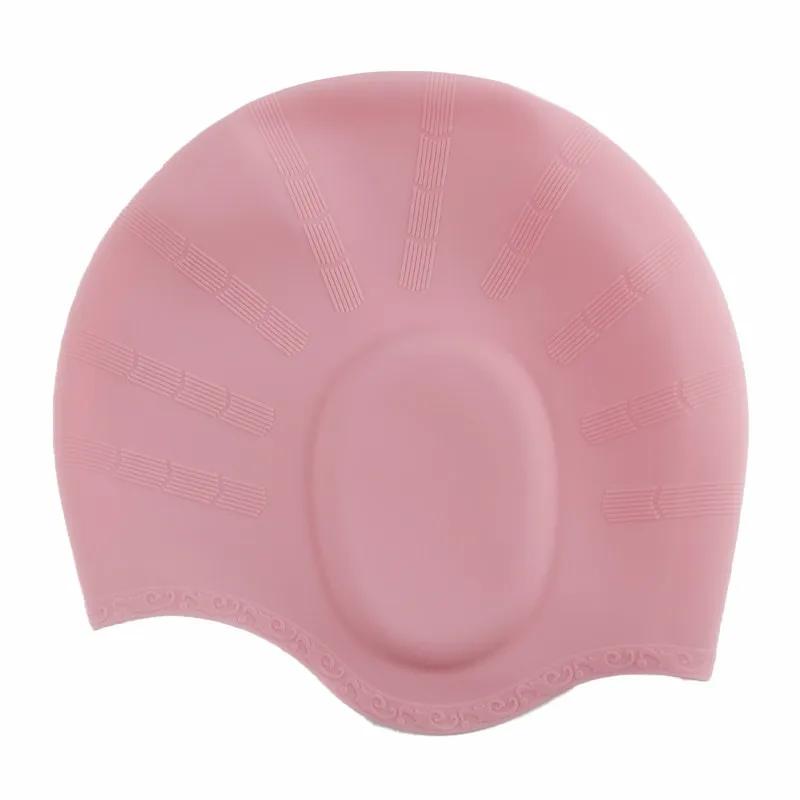 KAWAN Swimming Caps Men Women Long Hair Ear Protect Adults Silicone Swimming Caps High Elastic Waterproof Diving Bathing Hats