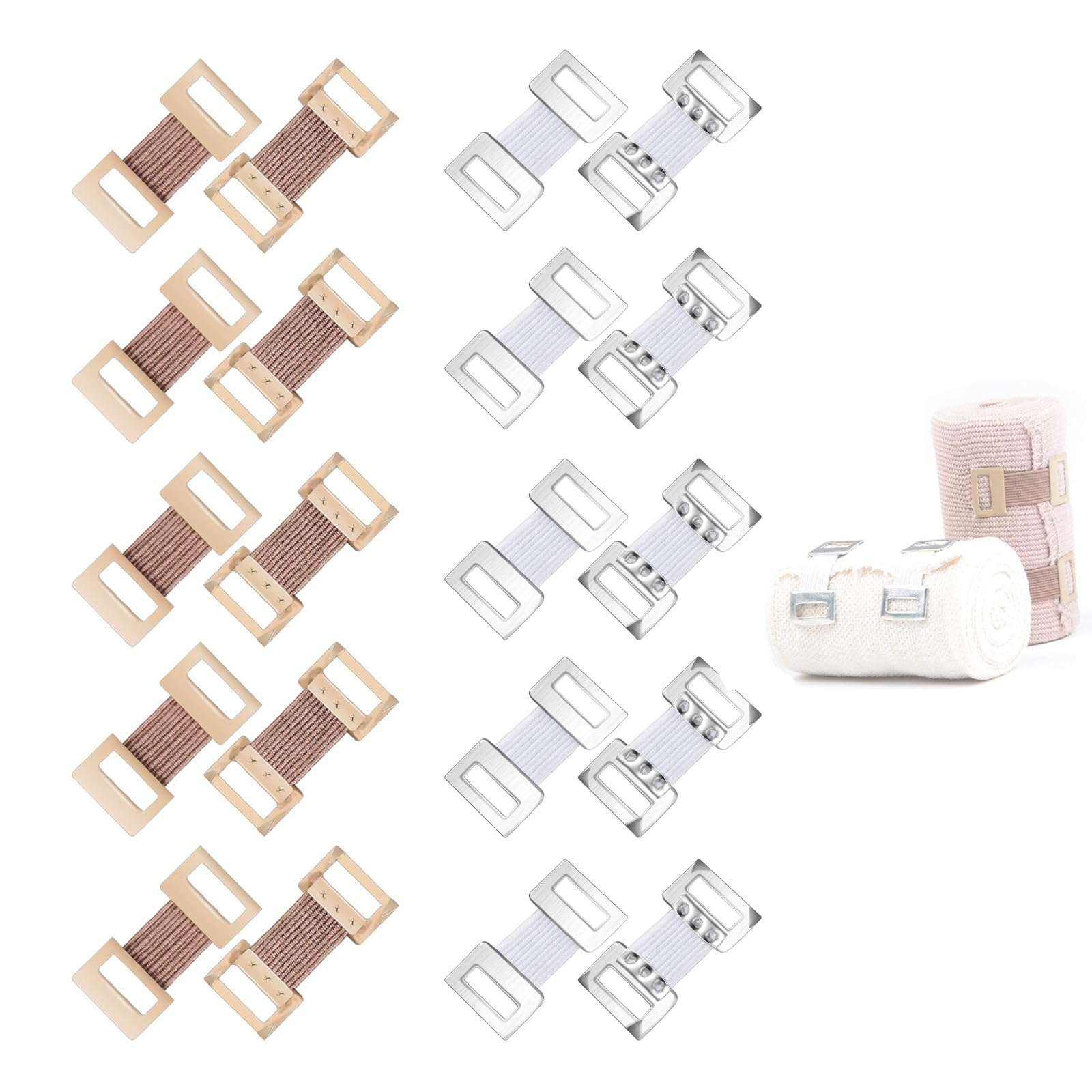 Зажимы DONGFANGB для эластичных бинтов, Простая установка, Многоразовые 20 piece set